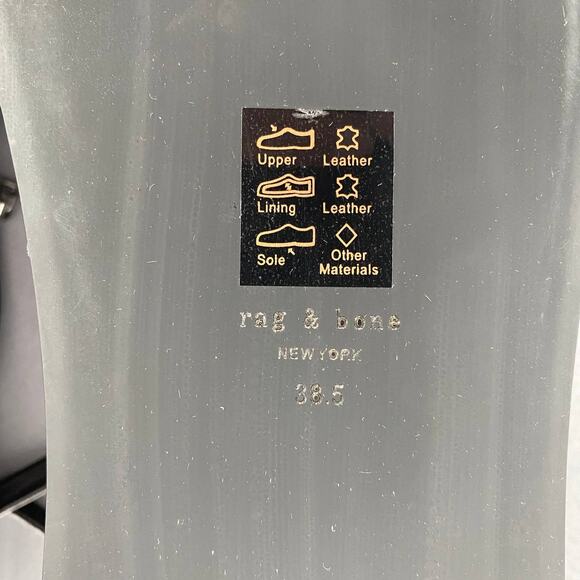 Rag & Bone Logan Platform Sandals Black Size 38.5 Y2K 90s Chunky - Picture 12 of 12